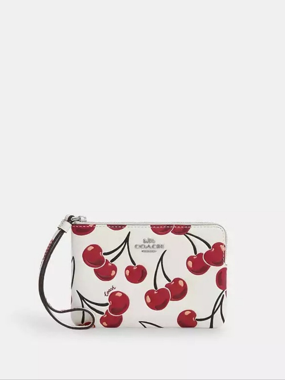 Coach Wristlet With Cherry Print